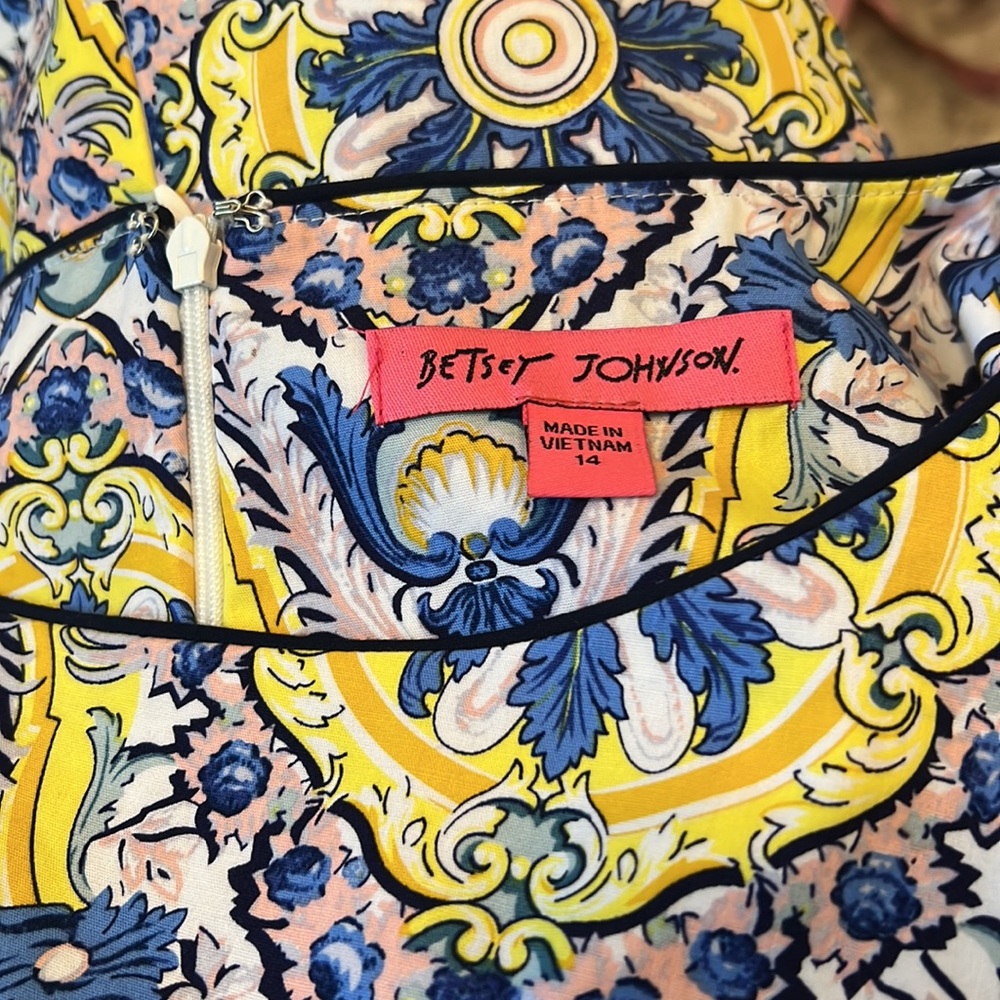 BETSEY JOHNSON Retro Sleeveless Sheath Dress | 14 - Picture 6 of 7